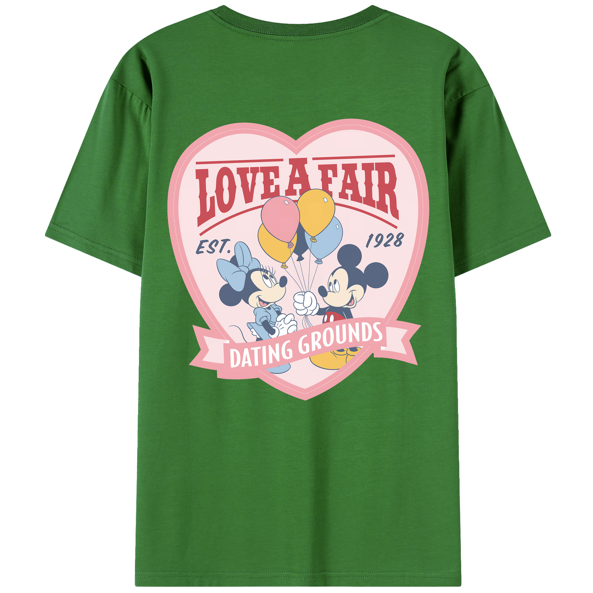 （画像用） ミッキーマウス Mickey Mouse レディース半袖Tシャツ(バックプリント)